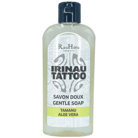 Savon Irinau Tattoo au Tamanu et Aloe Vera – soin doux pour peau tatouée